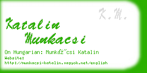 katalin munkacsi business card